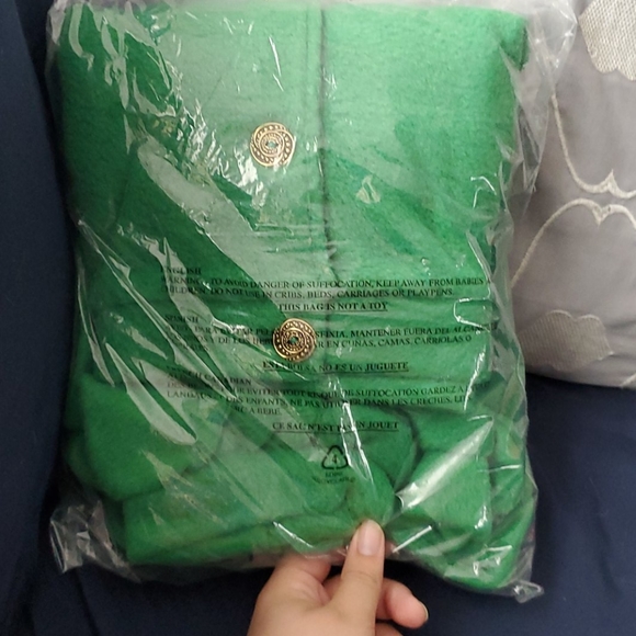 Lynsey Jacket in a Cropped Green Fleece - Picture 10 of 10